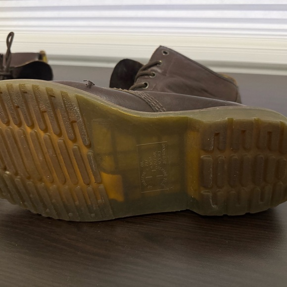 Dr. Martens 1460 Brown Leather Boots - Picture 7 of 9